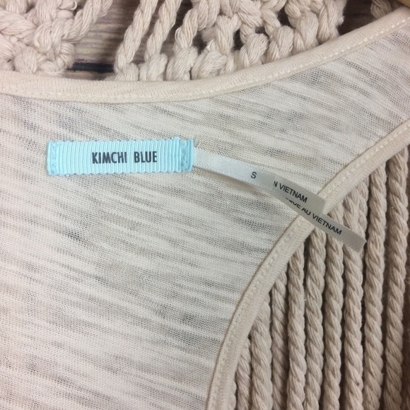 Urban Outfitters | Cream Lace Front Racerback Top - Picture 6 of 8